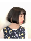 透明感♪20代30代40代髪質改善カラー内巻きショートボブ小顔艶感