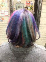 トリックストア(TRICK STORE) 派手髪ミディアムユニコーンカラーTRICKstyle!