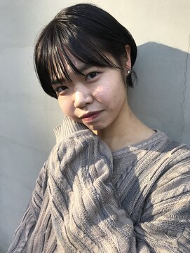 ヘアー アイス ルーチェ(HAIR ICI LUCE) ショートボブ 黒髪ショート ボブ 担当 山中