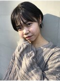 ショートボブ 黒髪ショート ボブ 担当 山中