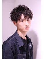 ネイビー(NAVY)&nbsp;好印象か緩めスパイラルパーマ 爽やか束感