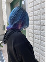 プチメゾントウキョウ(Petit Maison Tokyo)&nbsp;ケアブリーチインナーカラー_ブルー_バイオレット