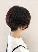 暗髪ショート