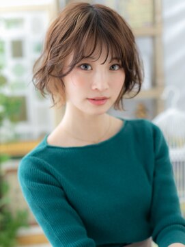 カバーヘアアンドスパ ブリス 浦和(COVER HAIR&SPA bliss) イヤリングカラー韓国風ゆるふわボブウルフc5浦和20代30代40代