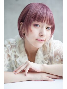 アッシュ 草加店 (Ash) ピンクベージュショート