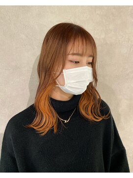 ハイプ(HYPE) 【藤沢横浜】オレンジブラウン/インナーカラー/イヤリングカラー