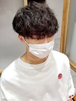 トローノ 栄(TRONO)&nbsp;【TRONO　岩田】ツーブロックマッシュ無造作パーマ