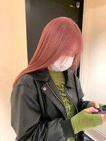 ヘアサロン ガリカ 表参道(hair salon Gallica) 【柴田優香】ハイトーンピンク/韓国風ピーチピンク/艶髪ピンク