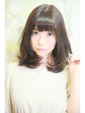 テテクルー(tete et clou) シースルーでも可愛くなれる　目ギリギリ小顔バング