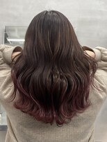 ジエクト カナウ(The Ect canow)&nbsp;裾カラー/ピンクグラデーション/カシスカラー/ベージュピンク