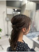 ナチュラルハーフアップ