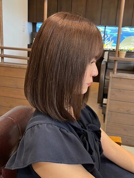 ラ メール ヘア デザイン(La mer HAIR DESIGN) 艶髪ボブ/ココアブラウン