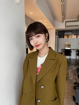 サンド 鹿児島中央(sand) 黒髪/グレーベージュ/レイヤーロング/前髪パーマ[鹿児島駅]