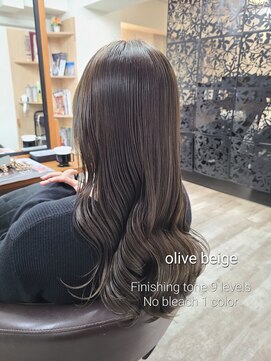 アンクラウド(an cloud) オリーブベージュ/オリーブグレージュ/ブリーチなしカラー