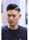 サイドパートスタイル バーバースタイル
