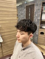 銀座マツナガ 神田店&nbsp;スペインカールパーマツーブロックカジュアルビジネス