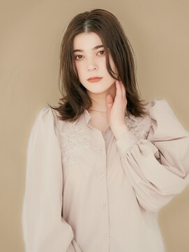 エンタク 新宿(enntaku) マロンベージュ/Aラインボブ/かきあげ/インナーカラー[新宿駅]