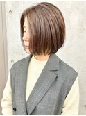 +大人ボブ耳かけボブコンパクトボブミニボブ前髪なし30代40代3