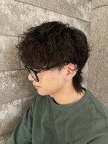 ニアウ 伊勢崎連取店(Niau)&nbsp;メンズマッシュウルフシャドウパーマメンズパーマ