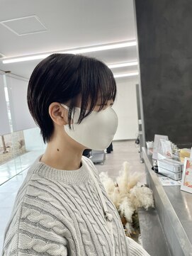 ガルボヘアー 桟橋店(garbo hair) ショートツヤ髪高知美容院オイルカラー
