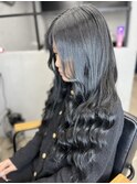 黒髪ロング