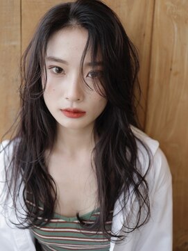 グランデュール 静岡駅前店(GRANDEUR) ラベンダーカラー透明感カラーレイヤーカット顔周りレイヤー静岡