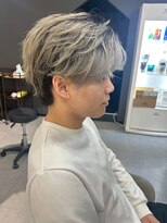 メンズサロン キング 心斎橋店(Men’s salon K!ng) ホワイトメッシュ/ツイスト/ツイスパ/パーマ/メンズ/眉毛/心斎橋