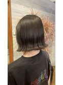 ナチュラルブルーブラック艶感ストレート美肌透明感ブルーカラー