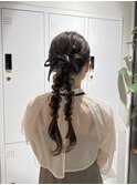 【ふわふわツイン編みおろし】