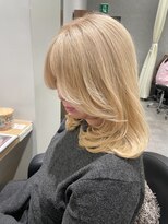 アヴァンス 京橋店(AVANCE) 着物ヘア/ダークアッシュ/ミディアムレイヤーカット/京橋