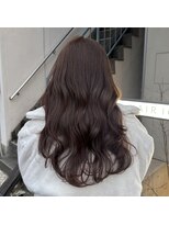 ヘアー アイス 御器所本店(HAIR ICI)&nbsp;ブリーチなしピンクブラウン冬カラー春カラーレイヤー