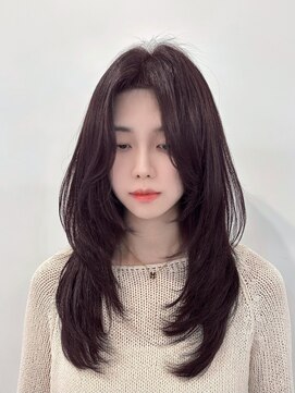 セブンルックス(7LOOKS) 【髪質改善】ボルドーグレー×ロングレイヤーヘア