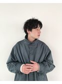 マッシュ×パーマ