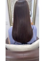 バサラ 敷戸店(basara)&nbsp;髪質改善縮毛矯正×まろやか艶ショコラブラウンロングストレート