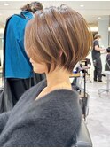 40代50代60代 ショート白髪ぼかし絶壁解消似合わせs