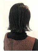 切りっぱなしボブ 黒髪