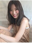 フォギーグレージュ×シースルーバングで涼しげ柔らかヘアby白井