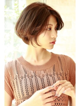 リアン(lien) 【lien.相楽顕】カットとパーマで作る前下がりクールショート