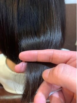 アイム ヘアーメイク(116.hair make)の写真/ハリ・コシ・ツヤの持続力◎髪質改善の中でも群を抜いた『髪質改善』。次世代の指通りを体験するなら116へ