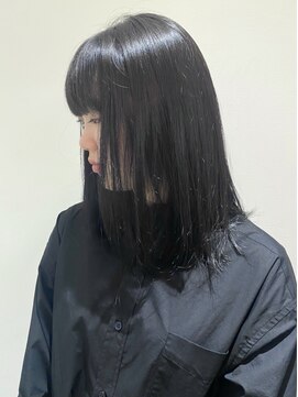 フォーク FOLK 【FOLK】小顔 厚めバング イメチェン アッシュベージュ♪