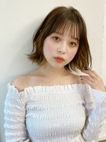 ハニーシブヤ(HONEY shibuya)&nbsp;【HONEY渋谷】外ハネくびれボブ×ココアベージュ