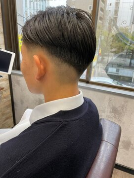 ハサミバイアトリエナガノ 千葉(8sami by atelier nagano) MEN’SHAIR ウルフ アッシュブラックカルマパーマベリーショート