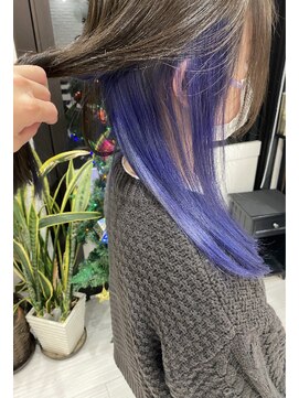 シャルム ヘアー デザイン(CHARME Hair Design) 【W デザイン】 コバルトブルー