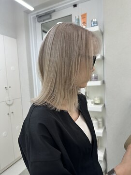 ガガ 心斎橋(GAGA) イメチェン◎ペールベージュ大人ガーリーハッシュカット