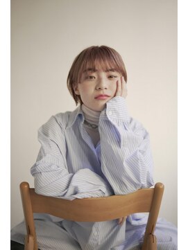 ムク 甲府(muku.) ミディアムヘア/斜めバング/グレージュカラー/甲府駅