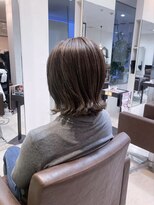 ヘアープロデュース フラックス(HAIR PRODUCE flux) 白髪ぼかしハイライト×グレーアッシュ【西淀川区,尼崎駅,出来島
