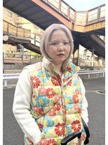 カンナ オーガニック ヘアデザイン(CANNA ORGANIC & HAIR DESIGN)&nbsp;ホワイトブロンド×韓国レイヤーカット