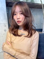 サイン 渋谷(SIGN)&nbsp;ザクザクレイヤーカット巻き方簡単ミディアムロング韓国表参道