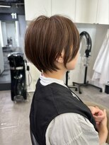 ブレス ヘアデザイン(BLESS hair design)&nbsp;前髪ナチュラルショートピンクブラウン美髪イメチェンハイライト