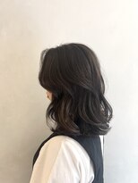 小森谷,セミディ,カール,シアーカラー,アッシュブラックh4
